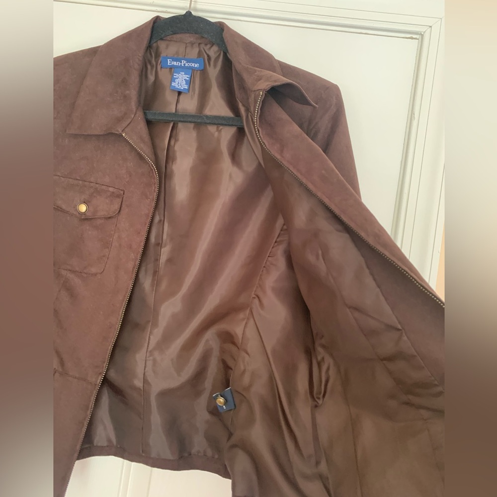 Evan Picone Women’s Brown Utility Jacket - Picture 3 of 10
